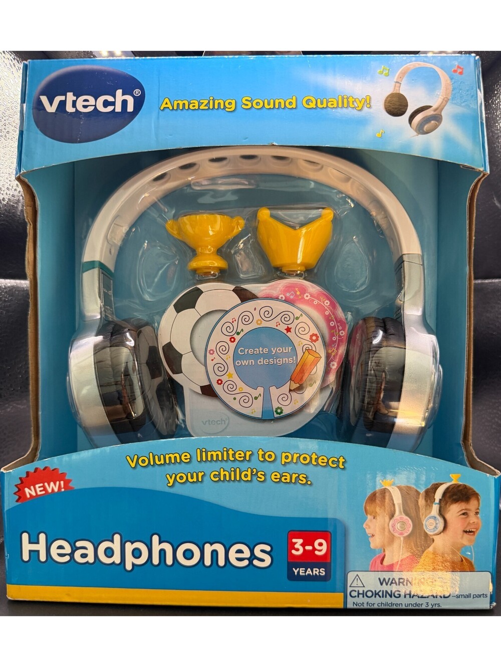 VTech Kids Customizable Wired Headphones with Volume Limiter 3-9 Years - NIB